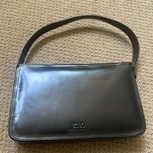 Black industrial leather bag, been used once.